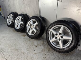 Celoroční ALU sada 5x100 r15 s pneu 185/60/15 Continental Al - 2