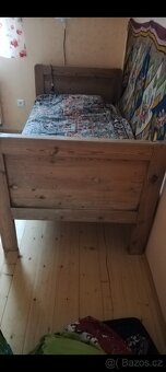 Celodřevěná selská postel - 2