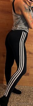 krásné ADIDAS BAVLNĚNÉ LEGÍNY SLIM S(S-M) - 2