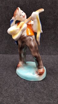 2x soška hudebníka Ditmar Urbach (kytara a harmonika) - 2