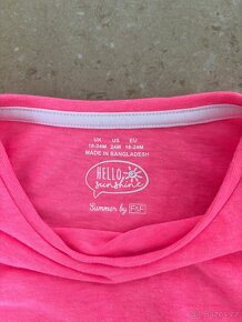 Dívčí letní set trička + šortky 18-24 měs. F&F - 2