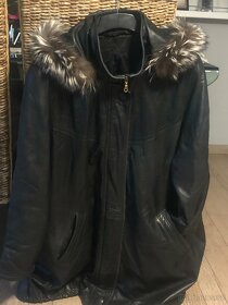 Krásná kožené bunda-kabát - 2