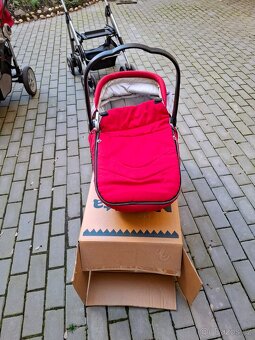 Prodám soupravu terénního kočárku Peg Perego GT3, červený - 2