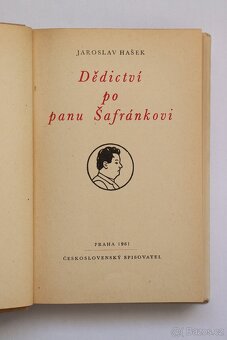 Dědictví po panu Šafránkovi - Jaroslav Hašek - 2
