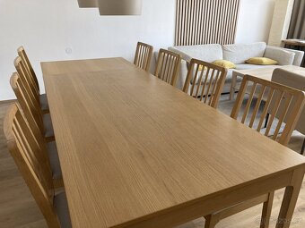 Rozkládací jídelní stůl + 8 Židlí EKEDALEN IKEA - 2