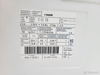 Lednice Fagor Preditect Duo Basic 270L - 2