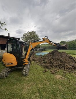 Stavební, Zemní a výkopové práce minibagrem 2.8t - 2