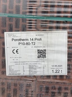 Zdivo Porotherm 14 Profi - 2