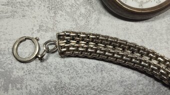 Velké dvouplášťové kapesní hodinky Régulatéur s retezem - 2