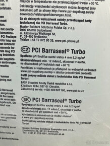 Tekutá izolační lepenka PCI Barraseal Turbo 20kg - 2