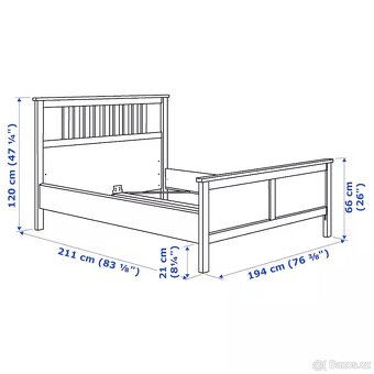 Postel ikea hemnes 200x180 - 2