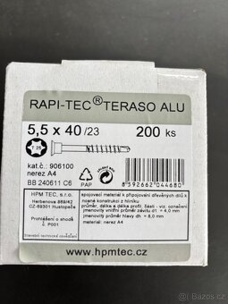 Nerez vruty rapi - tec teraso alu - 2