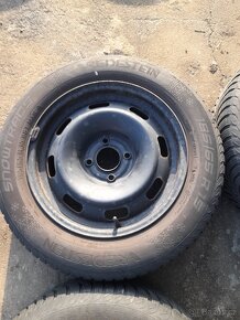 4x 15" obutá zimni kola na Citroën nebo Peugeot. - 2