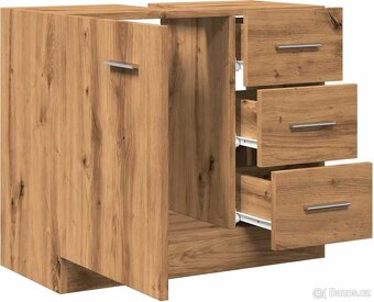Koupelnová skříňka pod umyvadlo dub artisan - 2