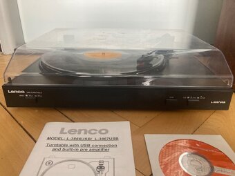 Gramofon LENCO L 3867 USB + možnost vč. repro - 2