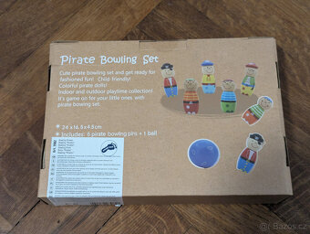 small foot Dřevěné mini kuželky Piráti - 2