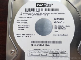 Pevný disk HDD WD 3.5 250GB SATA - 2