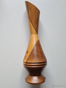 Retro dřevěná vázička - 2