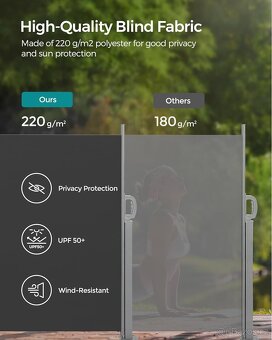 NOVÁ BOČNÍ MARKÝZA 140x300 cm - 2