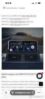 CarPlay android pro bmw X6 e71/X5 e70 - 2
