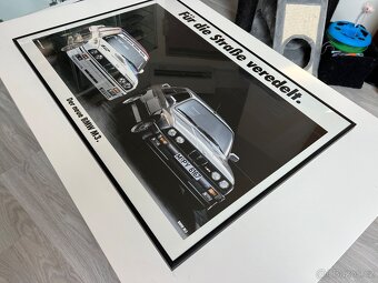 ORIGINÁL BMW plakát v rámu A1 BMW E30 M3 CIVIL A DTM - 2