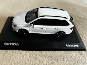 Škoda FABIA Combi 1:43 bílá Laser - 2