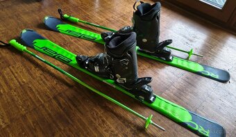 Set dětské lyže ELAN RC 120, lyžáky Technica 3, hůlky - 2