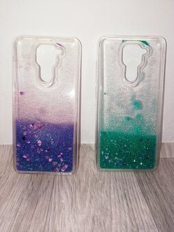 Gelové přesýpací třpytivé pouzdro Xiaomi Redmi Note 9 - 2