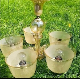 Pètiramenný lustr starožitný - 2