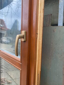 Balkonové dřevěné dveře - 2