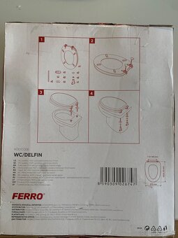 Wc záchodové prkénko - motiv delfín - Ferro - 2