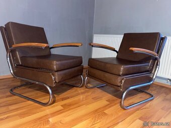 Chromové trubkové křesla Fa.Thonet - 2
