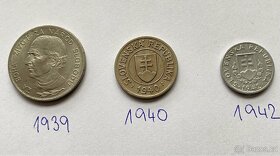 SLOVENSKÉ 5 KORUN + 1 KORUNA + 20 HALÉŘ - 2