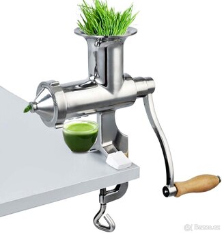 Nový mechanický nerezový lis/odšťavňovač na zeleninu, ovoce - 2