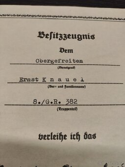 Dekret o udělení Útočného odznaku pěchoty, Wehrmacht - 2
