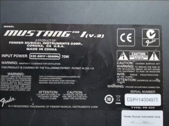 FENDER Mustang I V2 Kytarové modelingové kombo - 2