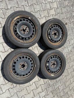 PLECHOVE DISKY 5X112 R16 + ZIMNI PNEU 205/55 R16 - 2