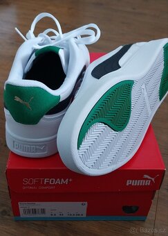 Boty Puma Shuffle white-black-gold-green - 2