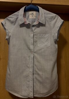 Dívčí letní košile modrý proužek zn. H&M vel. 170/ XS - 2
