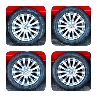 ALU kola VW 17" 7,5J ET40 pneu 235/55/R17 + rezerva - 2