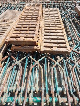 Litinový rošt, můstkový rošt 500 x 150 mm, 3 ks - 2