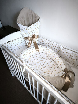 Nová souprava do postýlky srdíčka+velvet - 2