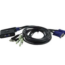 Přepínač ATEN CS62U 2 porty KVM USB, audio - 2