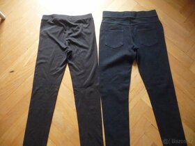 Džegíny, elasticke kalhoty vel. 146/152cm - 2