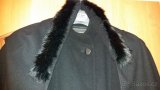 Luxusní černý kabát z odlehčeného flauše - nový - 2