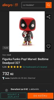 Figurka Funko Pop Marvel Bedtime Deadpool - 2