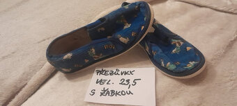 Přezůvky/bačkůrky s žabkou, vel.23,5, modré - 2