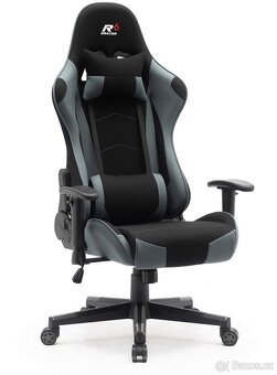 Herni Židle Sracer6 - černo/šedá - 2