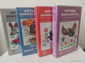 VHS Krtkova dobrodružství, komplet 8 ks - 2