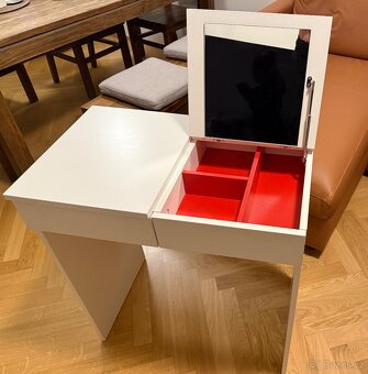 TOALETNÍ STOLEK IKEA, BÍLÝ, 70x40 - 2